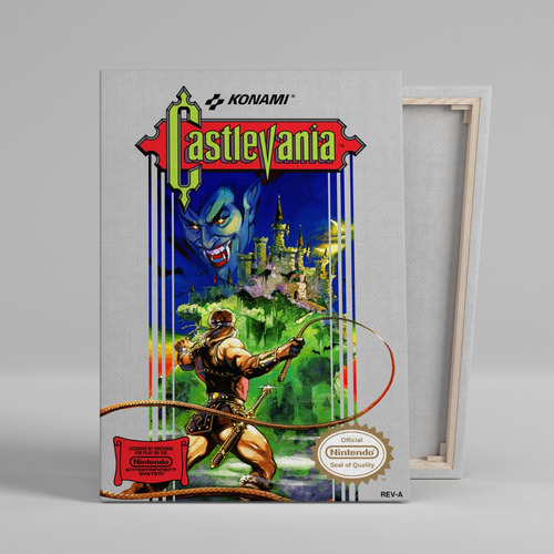 Cuadro Gamer Castlevania Canvas Con Bastidor 45x30 Cm