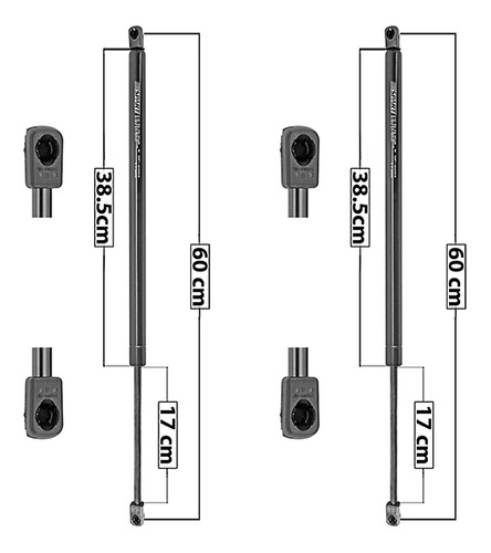 (2) Amortiguadores 5a Puerta Pontiac Torrent 2006-2008 Spart