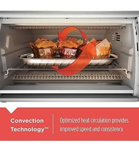Imagen 4 de 7 de Horno Negro Tostadora De La Conveccion De La Encimera Del Co