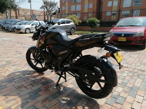 Moto Tvs Apache Rtr 2024 160 4v Color Negro Nebulosa Matricu