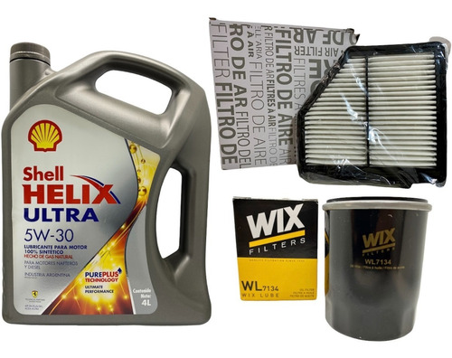 Kit Filtros Honda Hrv 1.8 Y Aceite Shell Helix Ultra 5w30