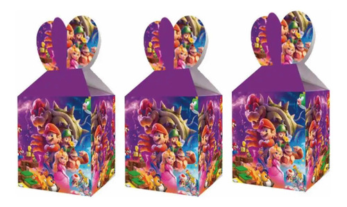 Pack 6 Cajas Cumpleaños Dulces Súper Mario Bros 2023 Movie