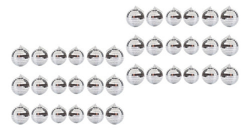 Bolas Reflectantes Tipo Espejo, 36 Unidades, Pequeñas Bolas