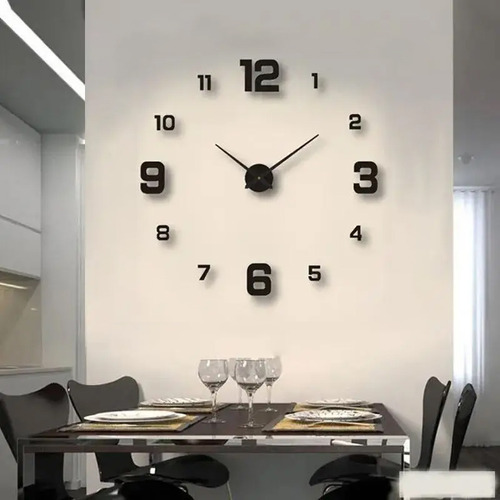 Calcomanía Decorativa Creativa For Reloj De Pared, Sin Marc