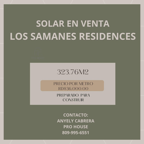 Solar En Venta Los Samanes