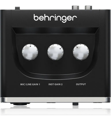 Behringer Um2 Placa De Sonido Usb 2 Canales Home Studio Negro (Usado)