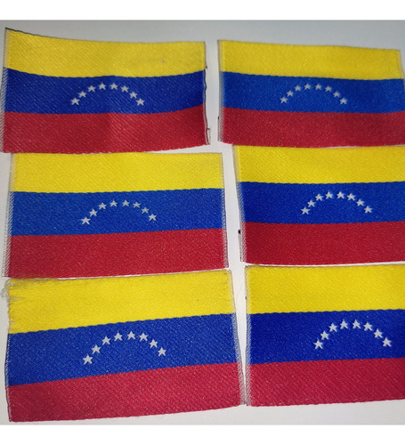 Docena Parches Bordados Bandera De Venezuela 8 Estrellas