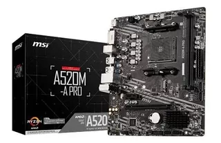 La Serie Msi Pro Amd A520 Micro Atx Ddr4-sdram Motherboard