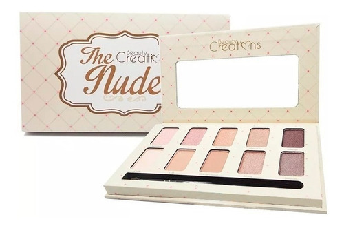 Imagen 3 de 4 de Paleta De Sombras The Nudes Beauty Creations Con 10 Tonos