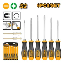 Comprar Juego X 6 Destornilladores S2 Imantado Ingco Hsgt680608 L N
