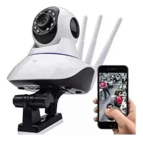 Camara Robotica Inalambrica Wifi 3 Antenas 360º V.noct 1080p