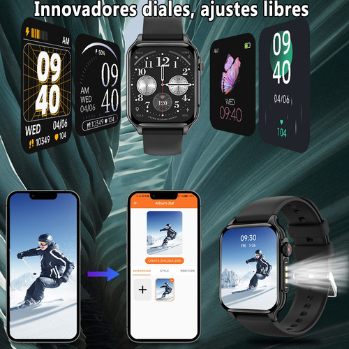 Relojes Inteligentes Mujer Bluetooth Llamada Smartwatch