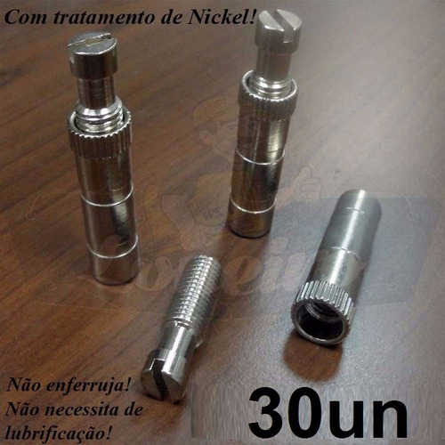 30 Pino Parafuso Gancho Fixação Capa Piscina + 1 Chave