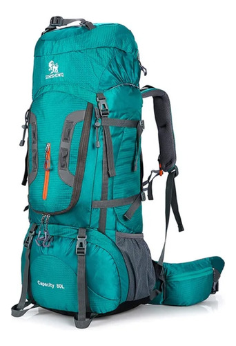 Bolso Mochila D 80lts Para Camping Viajes Con Gran Capacidad