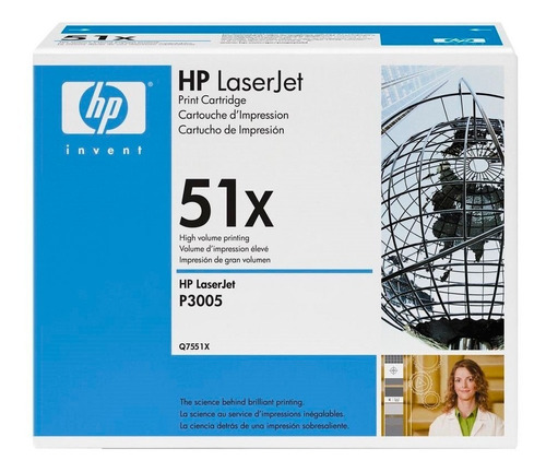 Toner Original Hp 51x Q7551x P3005 M3027 M3035 Caja Blanca