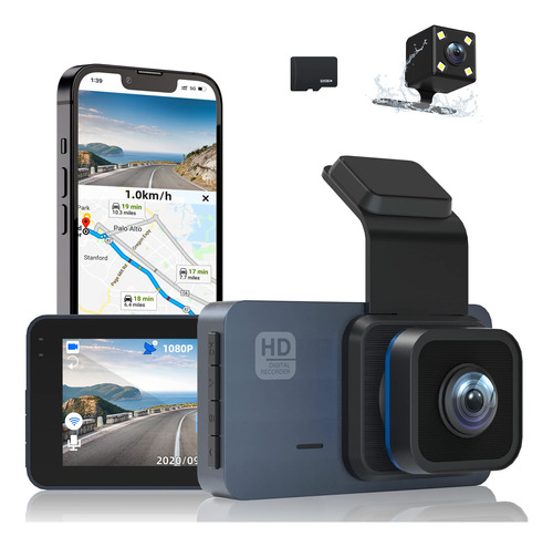 Gps Dash Cam? 2k Camara Salpicadero Delantera Trasera