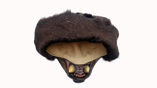 Imagen 6 de 7 de Casco De Látex Y Peluche Brown Bear Helmet Oso Café
