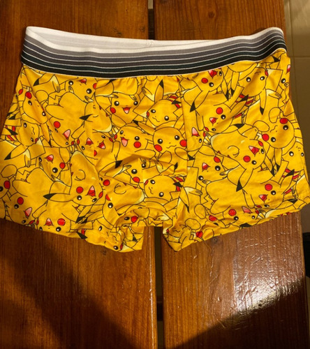 Sexy Boxer Para Hombre Con Estampado De Pikachu