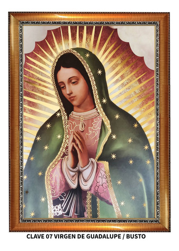 Litografías Religiosas 9 Modelos Filo Oro Enmarcada 70x100