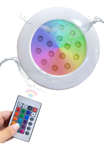 Bala Led Sumergible Tipo Rgb 6w Para Piscinas Y Jacuzzis