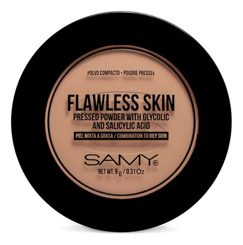 Polvo Compacto Samy Fawless Skin 04 Medium Tan