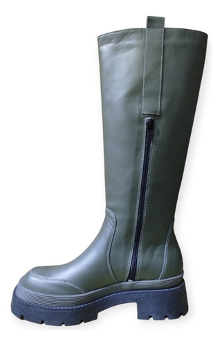 Botas Largas Cuero Plataforma Belsoulye Tipcalzado Mady