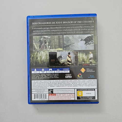 Pacote The Last Guardian (sem Controle) Ps4 (Usado)