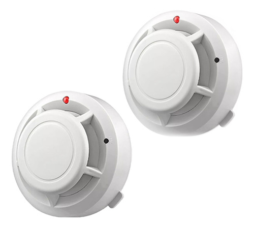 Detector De Humo Con Alta Cobertura Y Alarma Con Sonido 2pcs