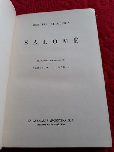 Salomé - Menotti Del Picchia (Usado)