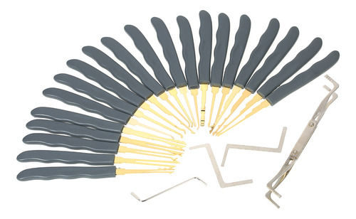 Juego De Herramientas De Cerrajería 24pcs.estuche Cuero