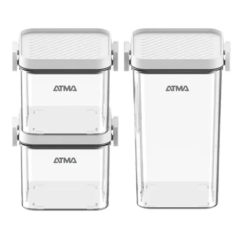 Set De Frascos Hermeticos 420ml/600ml/1240ml