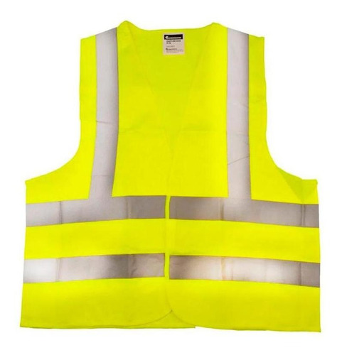 Imagem 2 de 4 de Colete Segurança Refletivo Verde Velcro Cg06 Carbografite