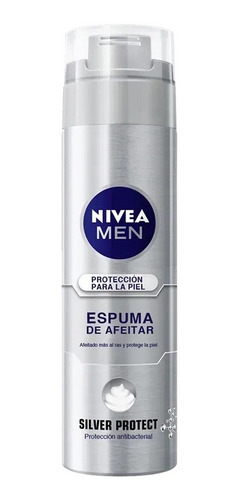 Espuma De Afeitar Nivea Caballero Silver Protect 200ml 12und