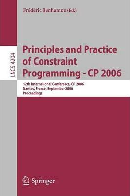 Libro Principles And Practice Of Constraint Programming -...