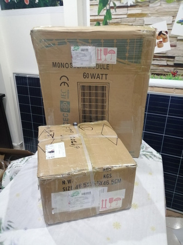 Imagen 9 de 10 de Kit Planta Solar Panel Fv-60 Usb, Bombillos Led 12v Inversor