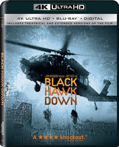 Blu Ray 4k Ultra Hd Black Hawk Down Caida Halcon Extended 