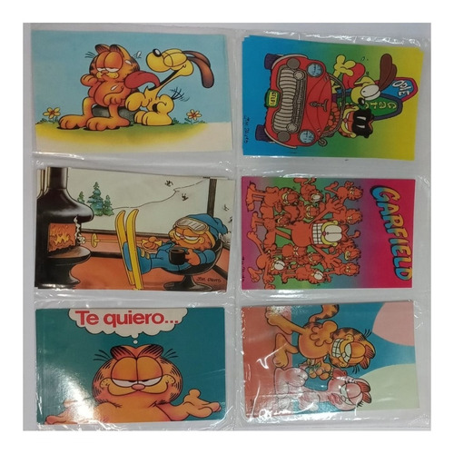 Stickers Calcomania Garfield  X 18 Retro Vintage