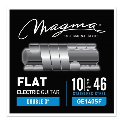 Encordado Para Guitarra Electrica Magma Flat .010 Ge140sf