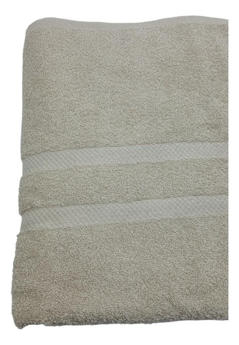Toallon Baño Franco Valente 100% Algodón 500 Gr Color Beige Lisa