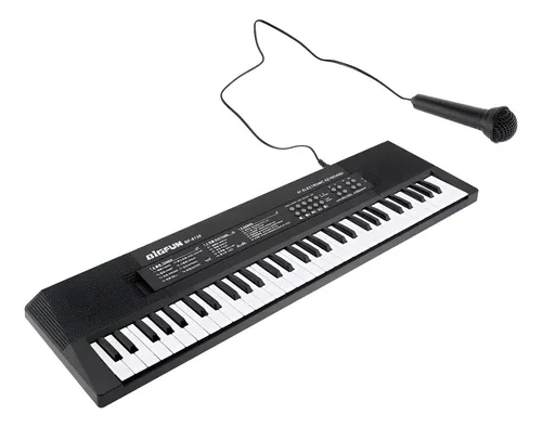 Teclado Eletrônico Órgão 61 Teclas Big Fun Com Microfone | Frete