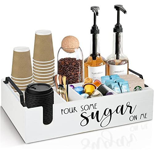 Coffee Station Organizer, Cup And Lid Holder Coffee Cup...