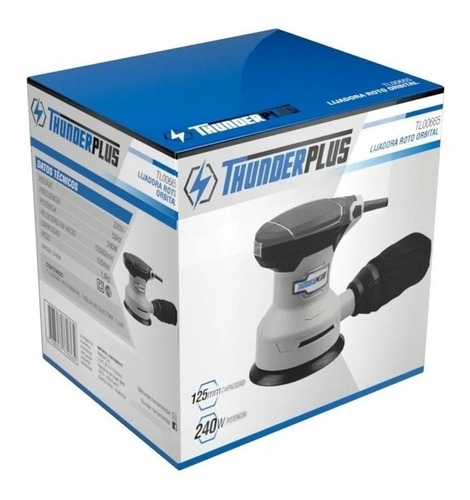 Lijadora roto orbital Thunderplus TL00665 gris 50Hz 240W 220V