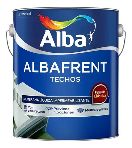 Albafrent Techos Sin Fibra 10 Kg Membrana Liquida Alba Mm