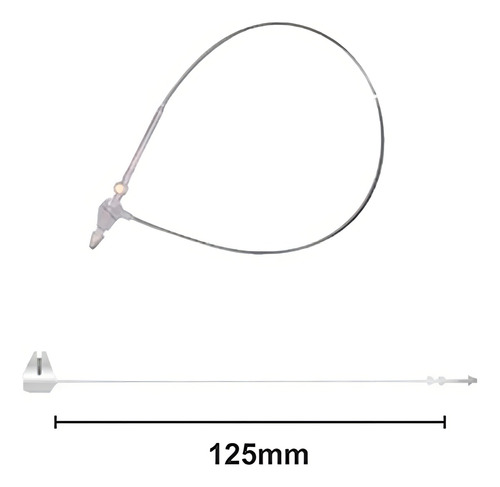 Pino Trava Anel 125mm Com 15.000 Pinos (3 Cx C/ 5.000 Pinos) Cor Branco