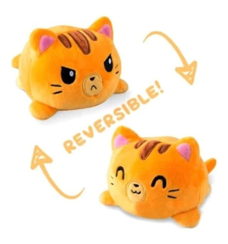 Peluche Gatito Reversible Varios Colores A Domicilio