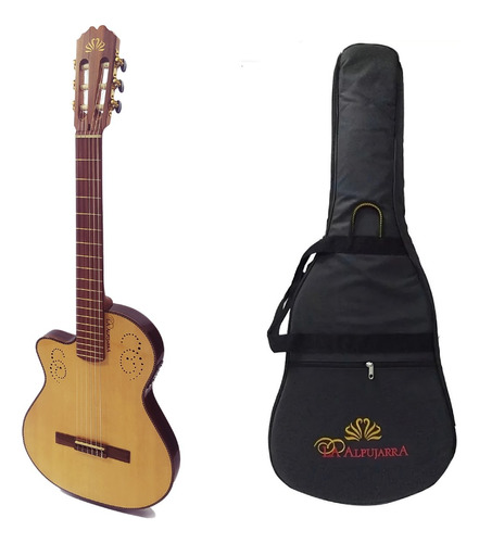 Guitarra Clasica Zurdo Alpujarra 300 Fishman Funda Original