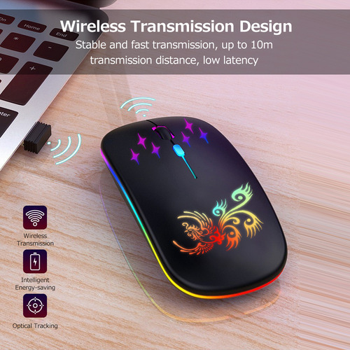 Ratón Ergonómico Inalámbrico - Oro Rosa, 3 Modos