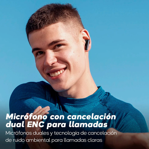 Imagen 6 de 10 de Auriculares Bluetooth 5.3 Soundpeats Life Lite Negro Táctil
