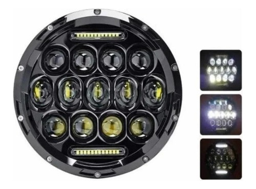 Optica Led 7  13 Led Multiled   + Carcaza Cafe Racer 