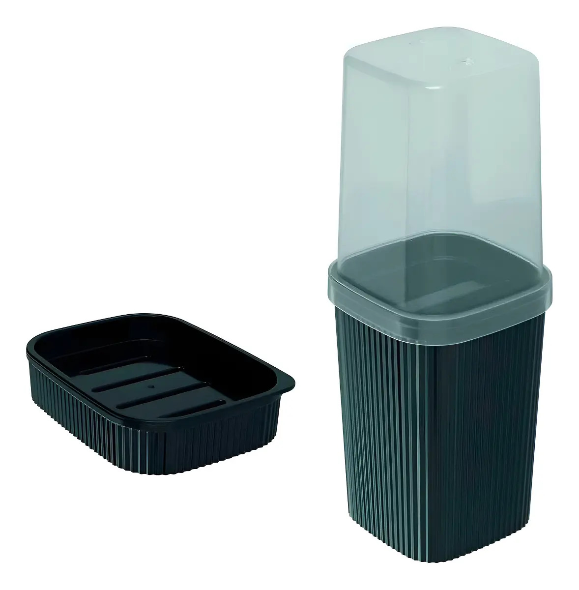 Kit Porta Sabonete Barra Escova Dente Pasta Bancada Banheiro